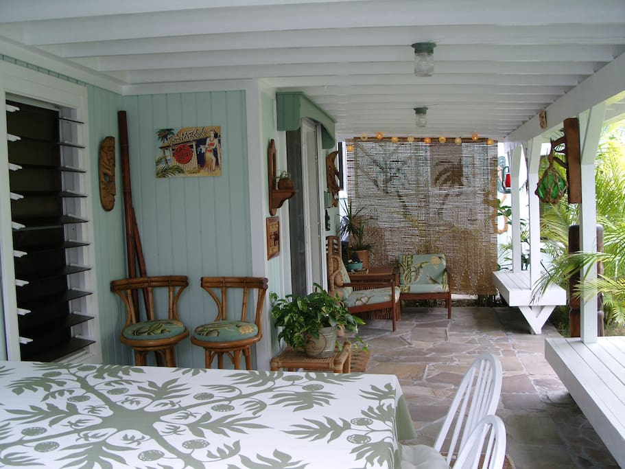 The cottage lanai is the favorite "room in the house"
