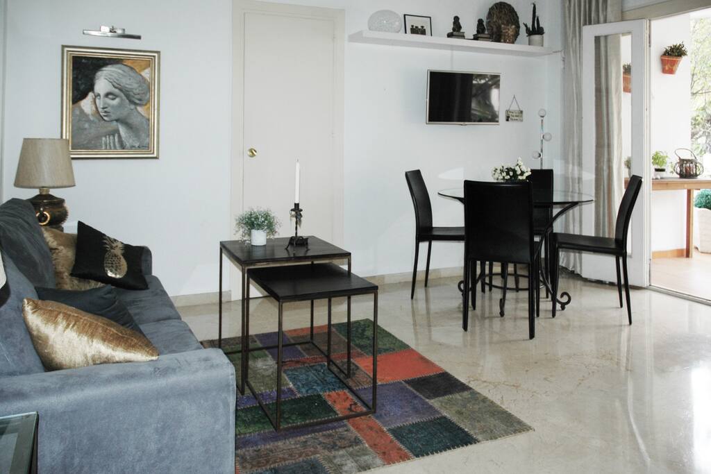 You get to one of the balconies directly from the living room