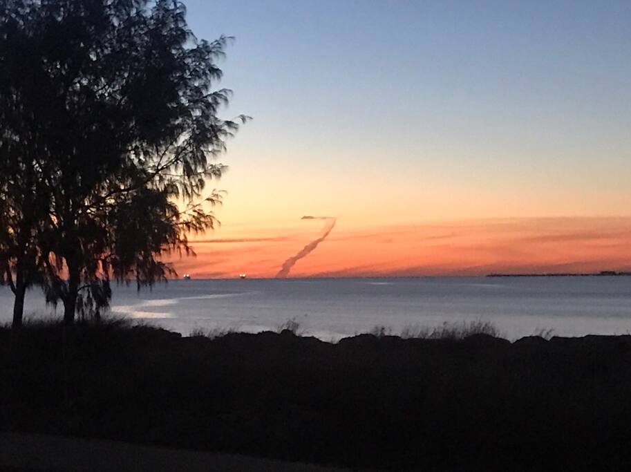 The perfect sunset from taken from the backyard