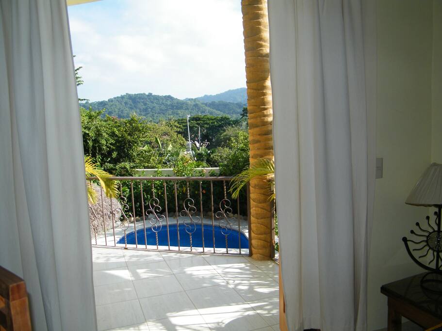 View from lower balcony