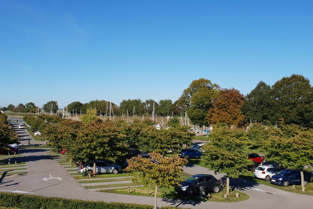 Vue de la chambre sur le Port de Saint-Valery-sur-Somme