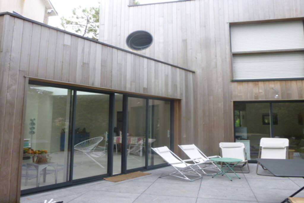 Back side - extension by renowned architect