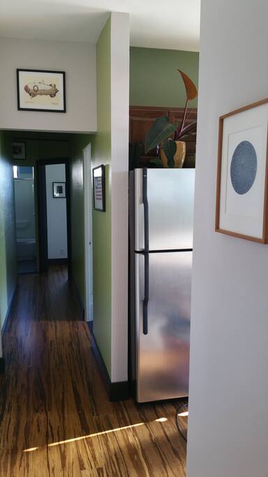 Hallway back to the bedrooms and bathroom