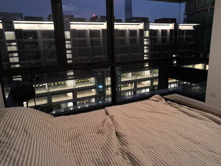 loft with full windows to a 2 acre garden
