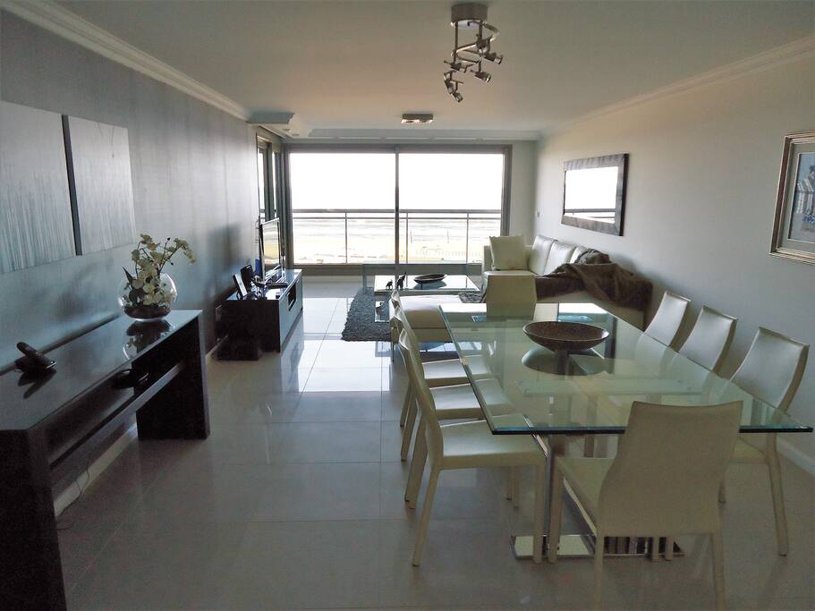 Living Room with integrated Dining Room