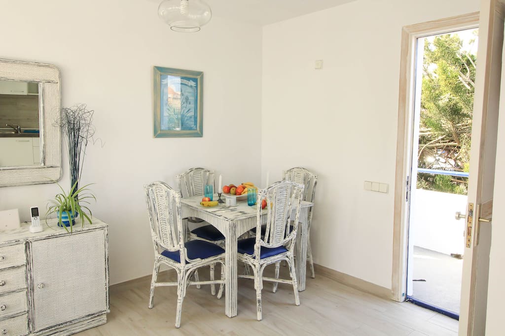 Indoor dining area