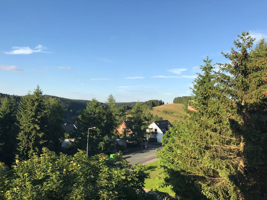 Blick vom Balkon