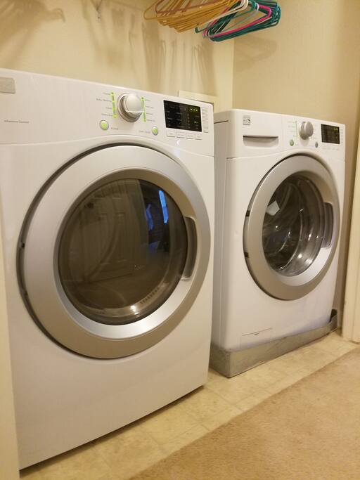 Brand New Premium Washer and Dryer To Keep Your Clothes Fresh!