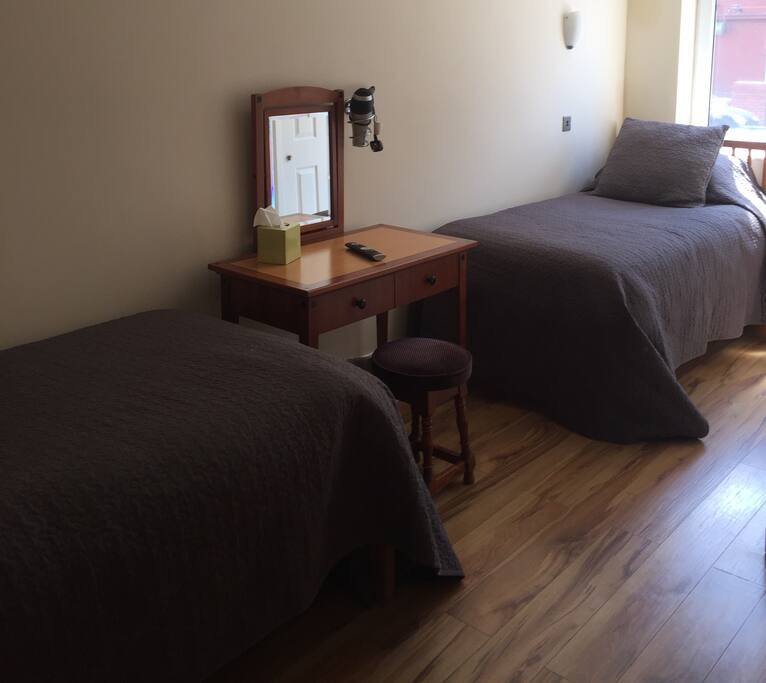 Twin bedroom, south facing, sea view