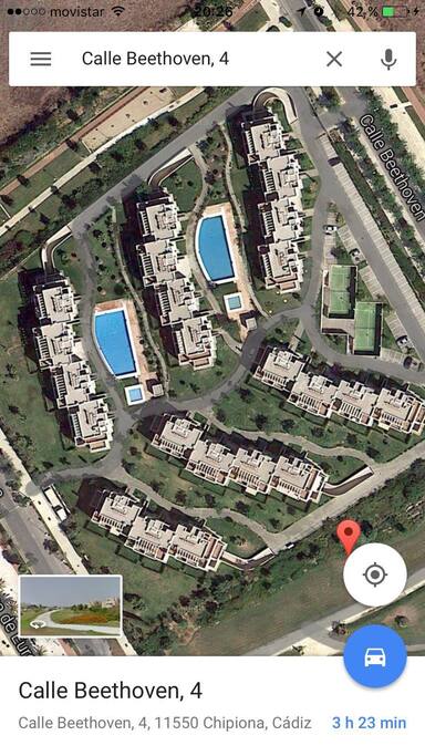 Foto aérea de la urbanización