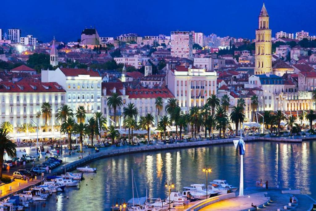 Beautiful city of Split, 25-30 minutes away.