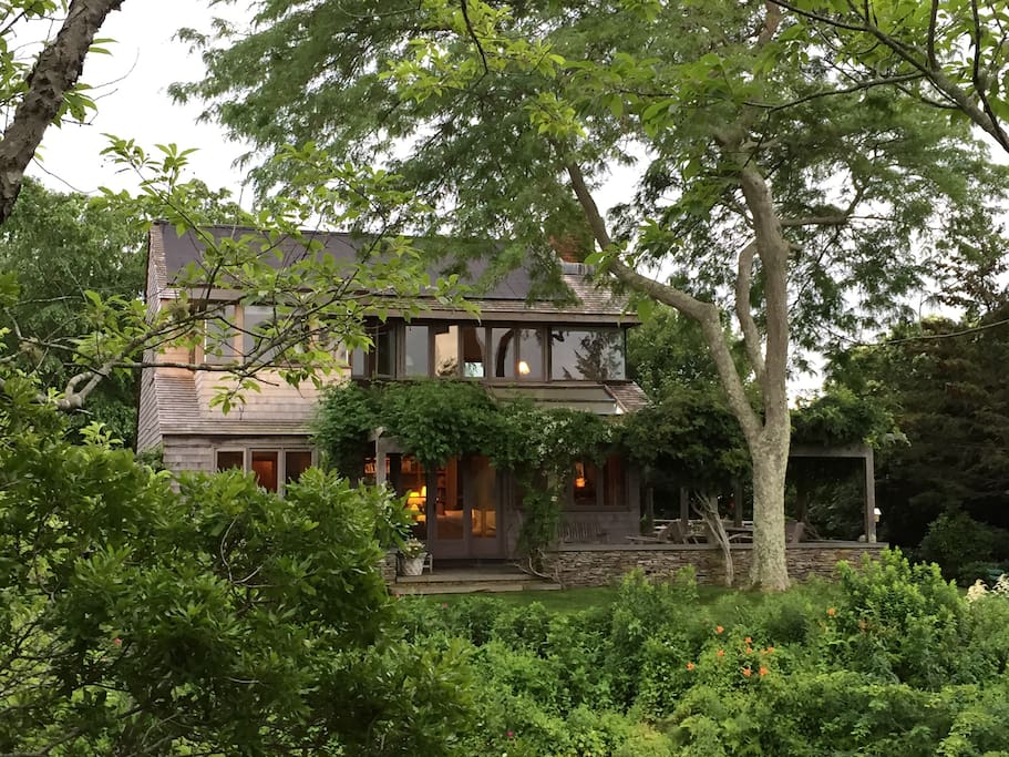 house seen from gazebo