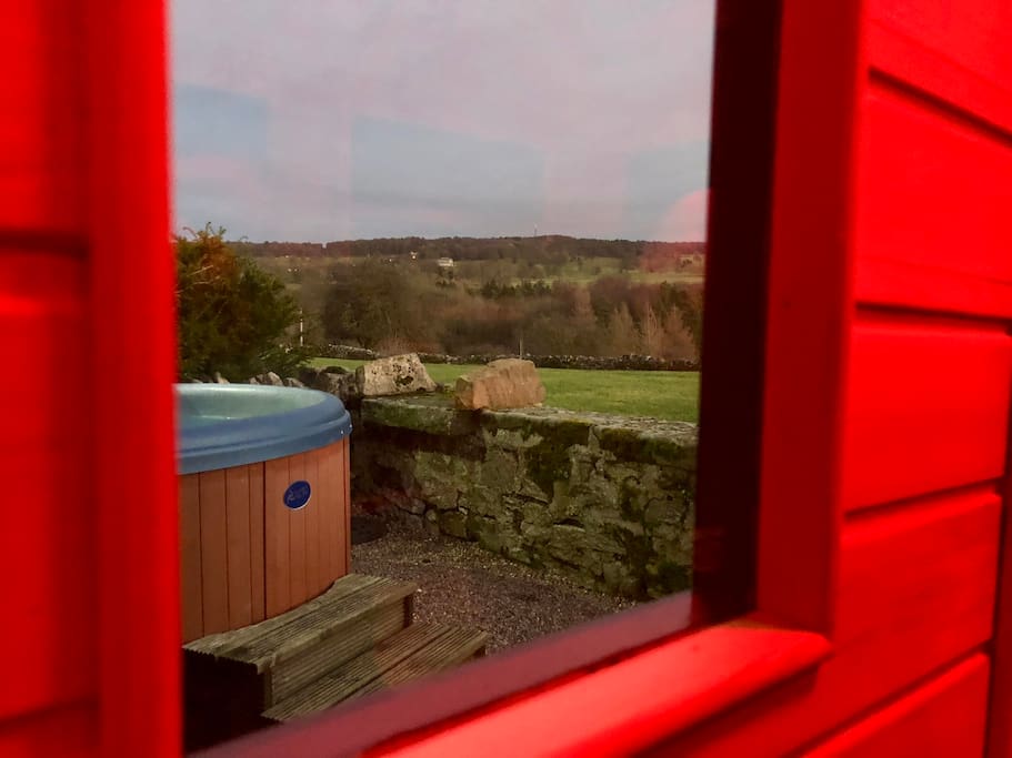 view from sauna