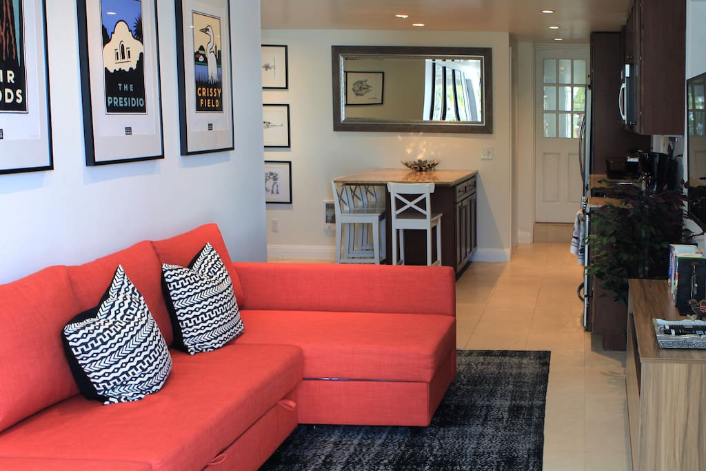 open plan living room