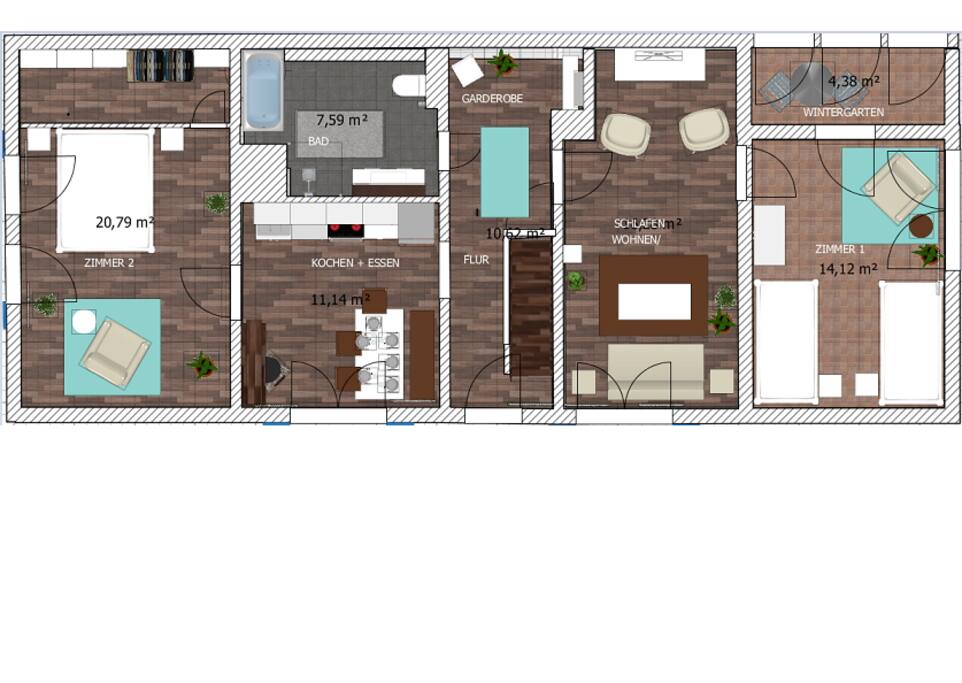 Grundriss Wohnung