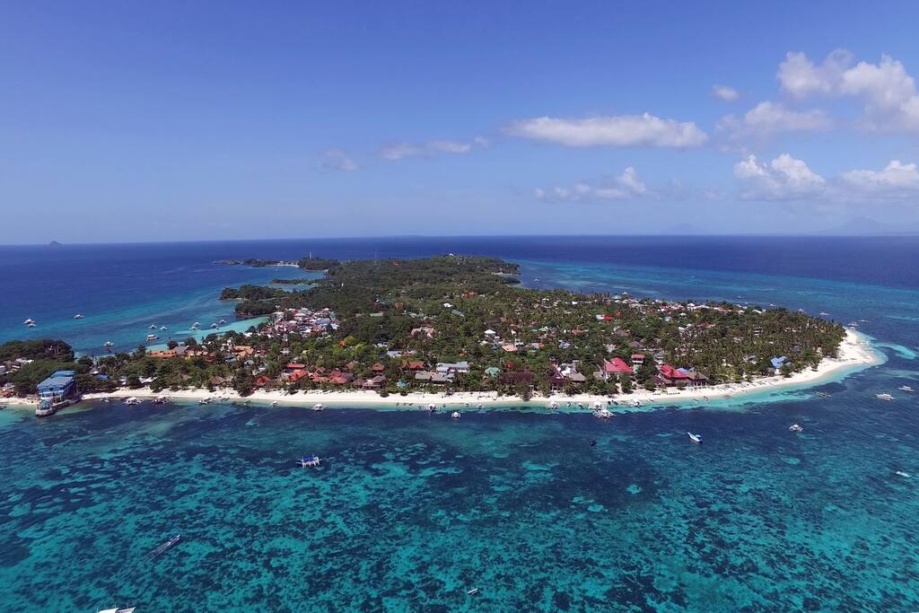 Malapascua Island, Cebu, Philippines. Bounty beach at the south of the Island.