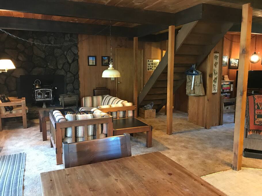 Fireplace and sitting area