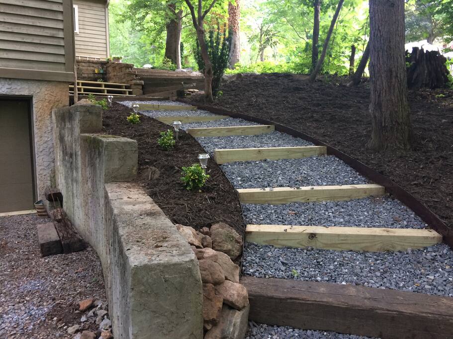 The path from your car to your entrance.