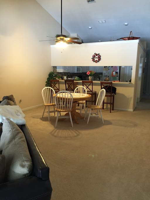 Open dining room