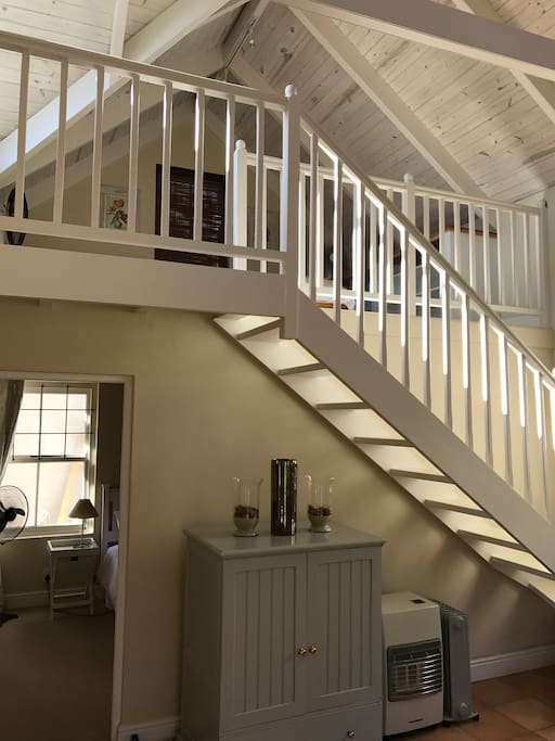 Staircase to loft bedroom