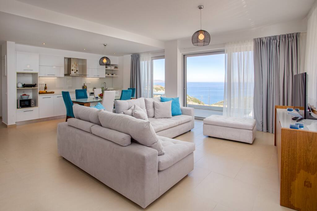 living room apartment entry view