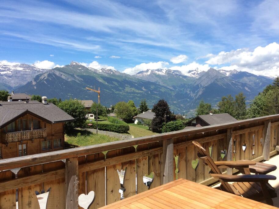 View on the Rhone valley