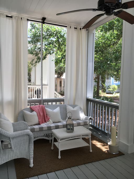 First floor porch sitting area