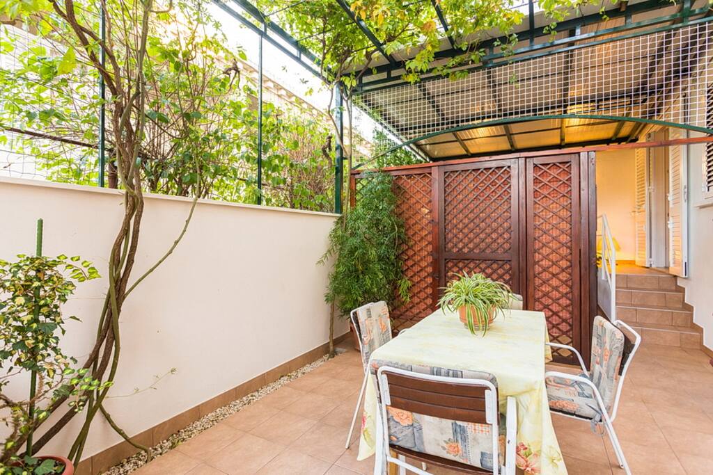 private terrace with bbq