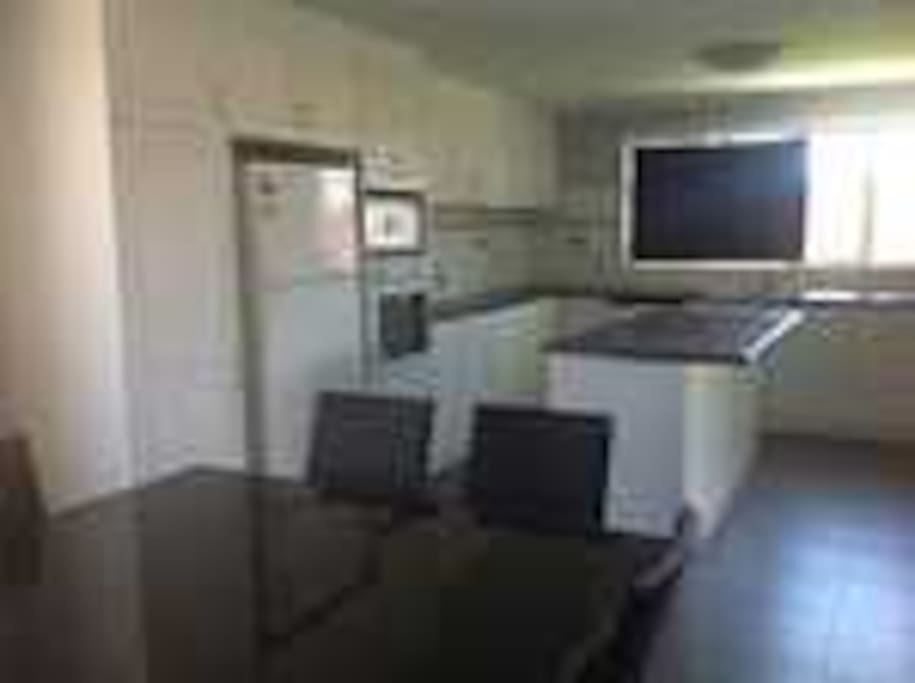 kitchen and dining area