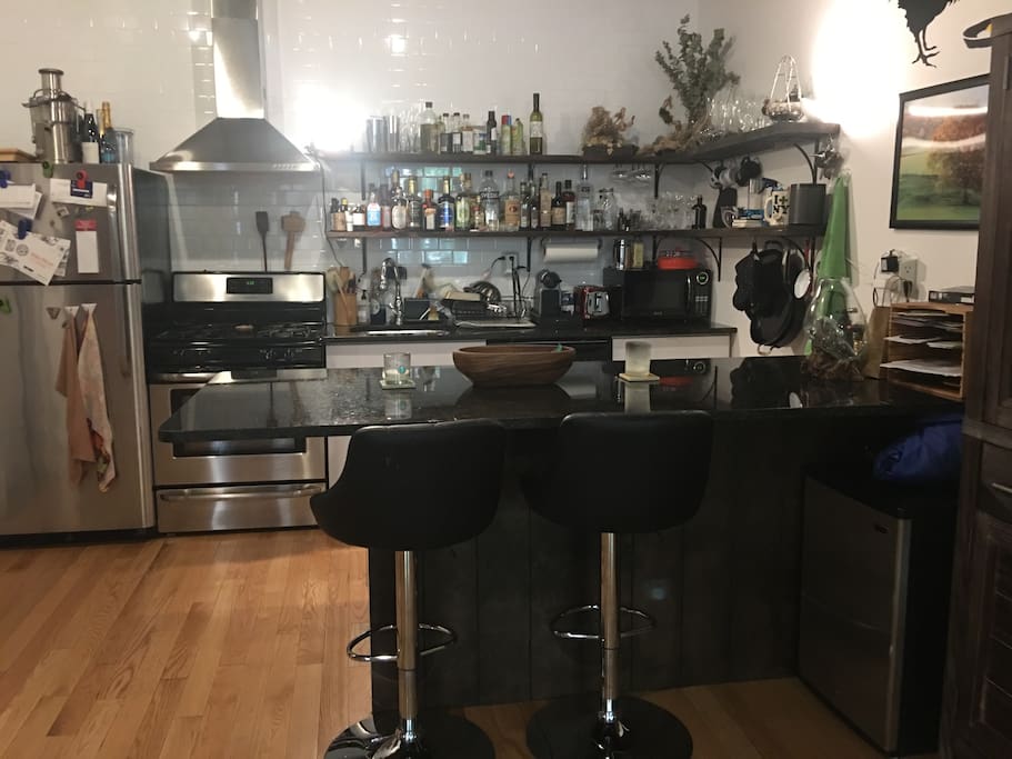 Kitchen with island
