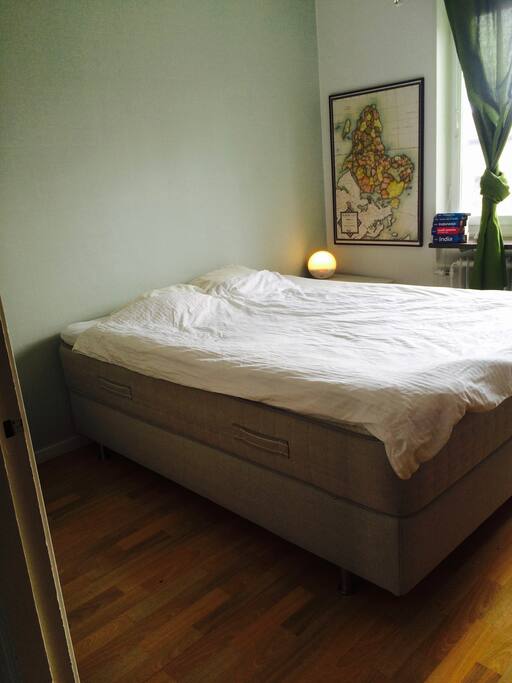 Your sleeping room with a double bed