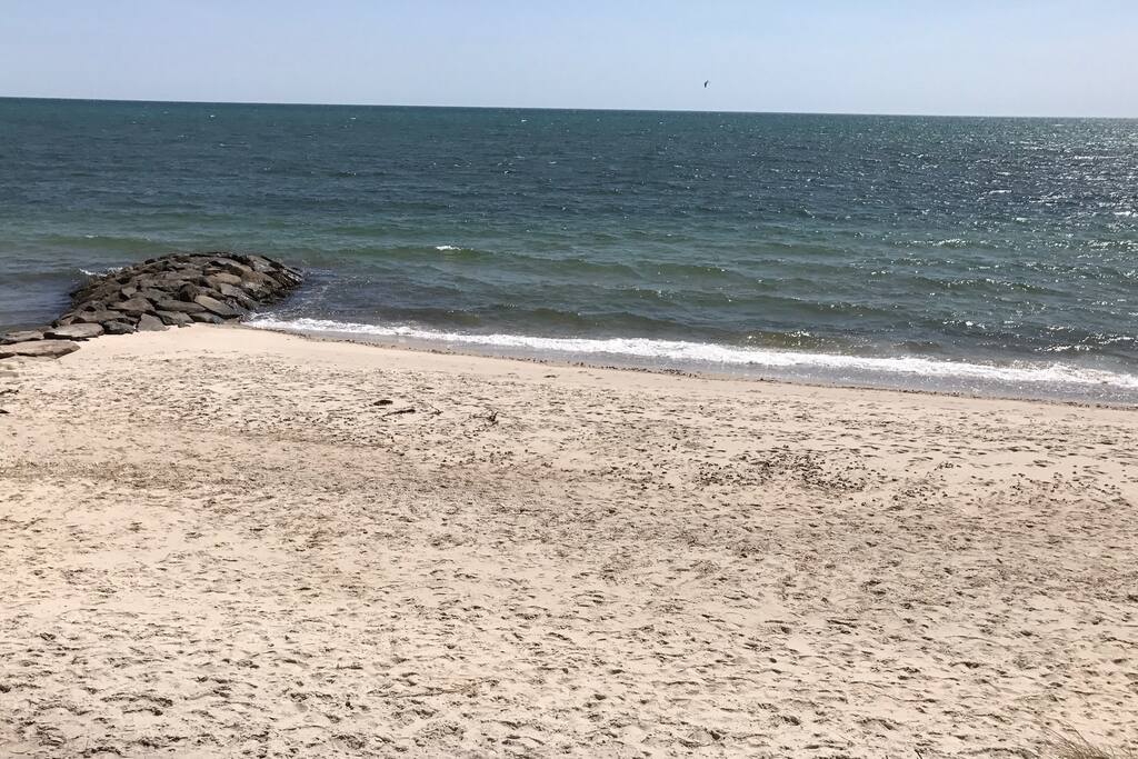 Enjoy your very own private beach on Nantucket Sound.