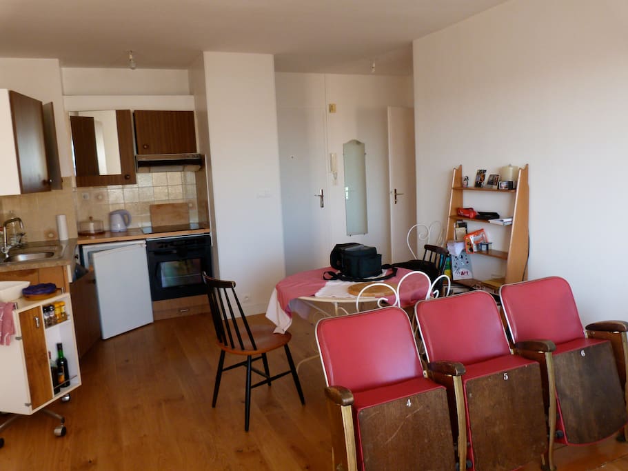 cuisine vue du salon