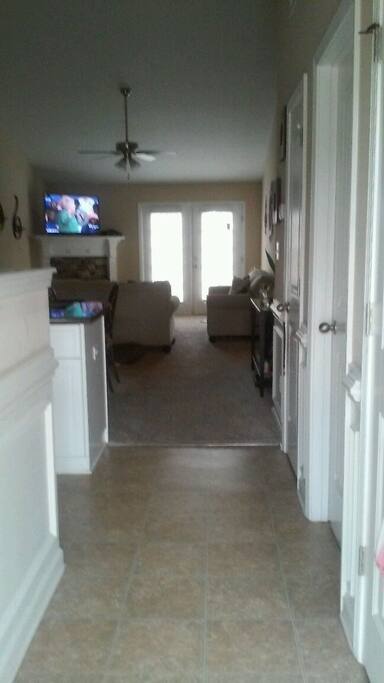view from entrance at front door