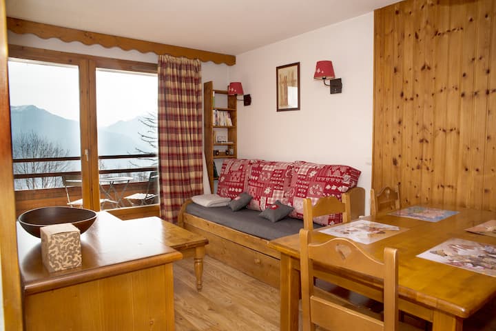 Ski In/ski Out Apartment, 2 Bedrooms, Swimming Pool, Sauna - Puy-Saint-Vincent