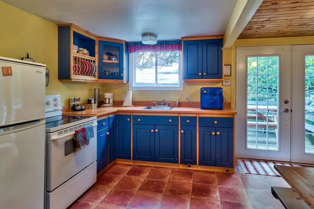 Kitchen is fully stocked