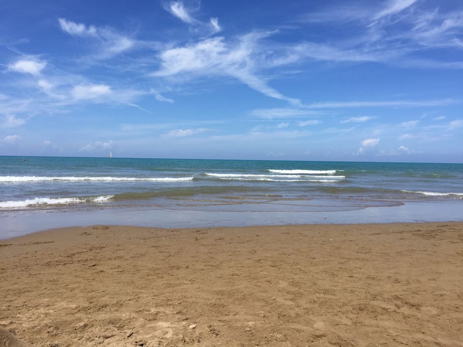 Spiaggia davanti casa