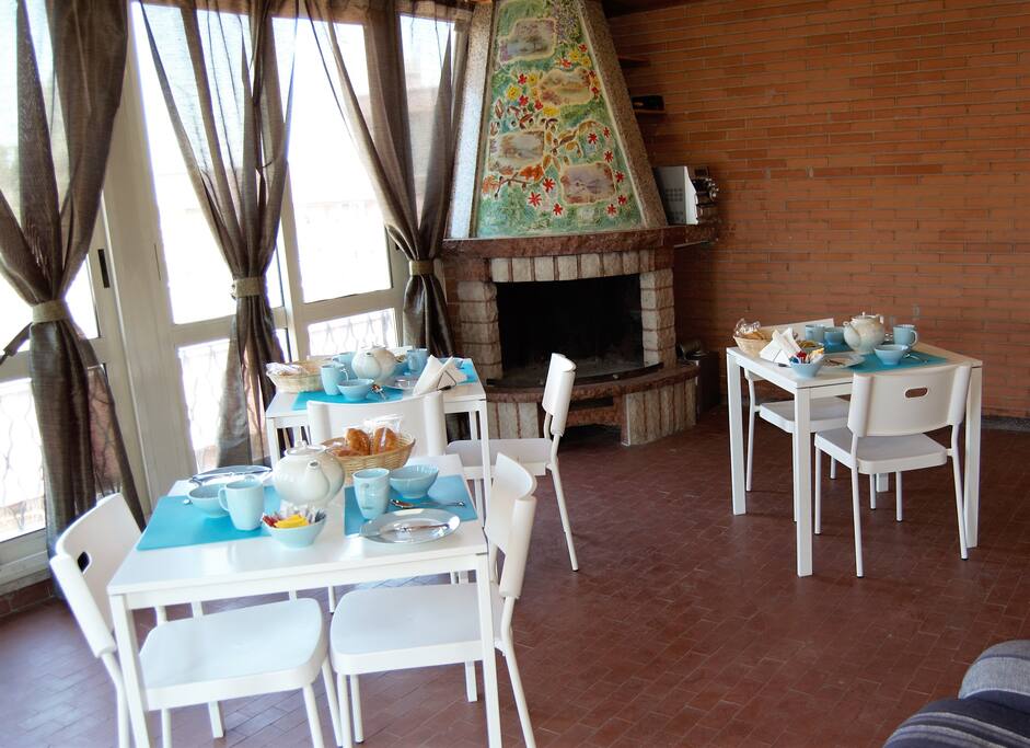 Veranda per prima colazione e relax