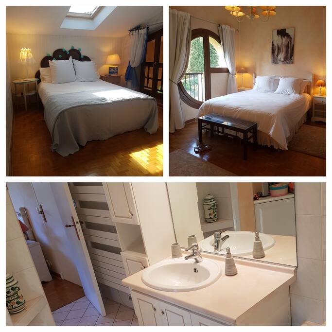 Chambres , Salle de bain