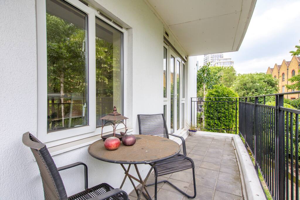 Private corner on the balcony.
