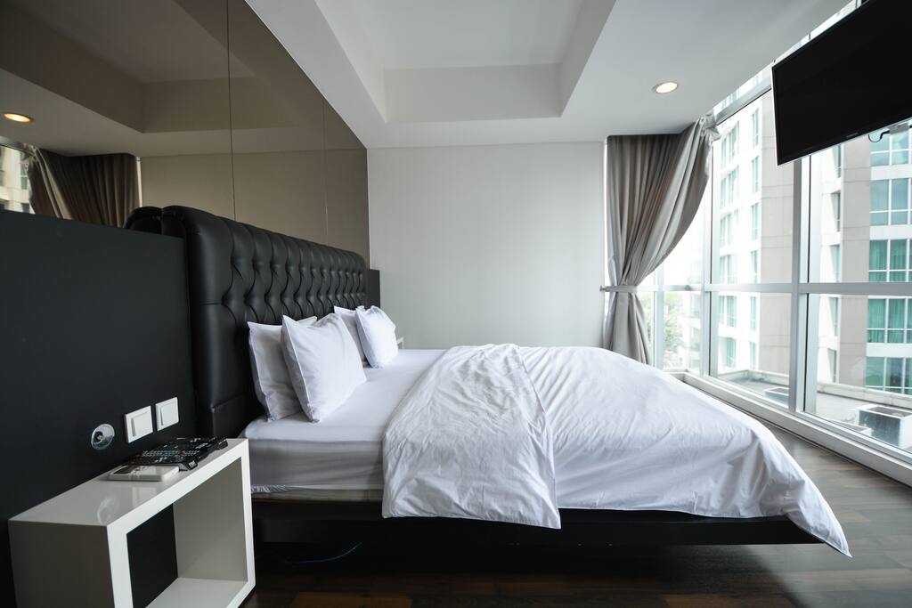 Our master bedroom also has TV for your enjoyment