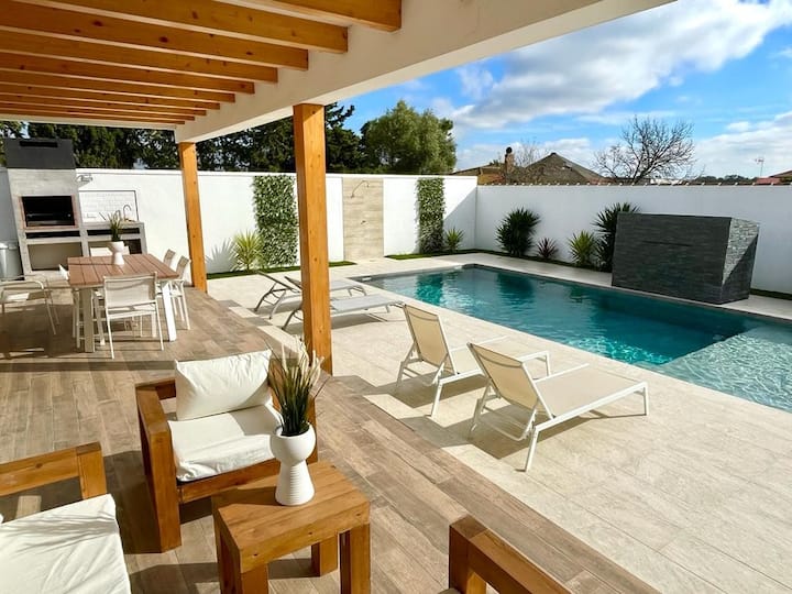 Modern villa with a pool