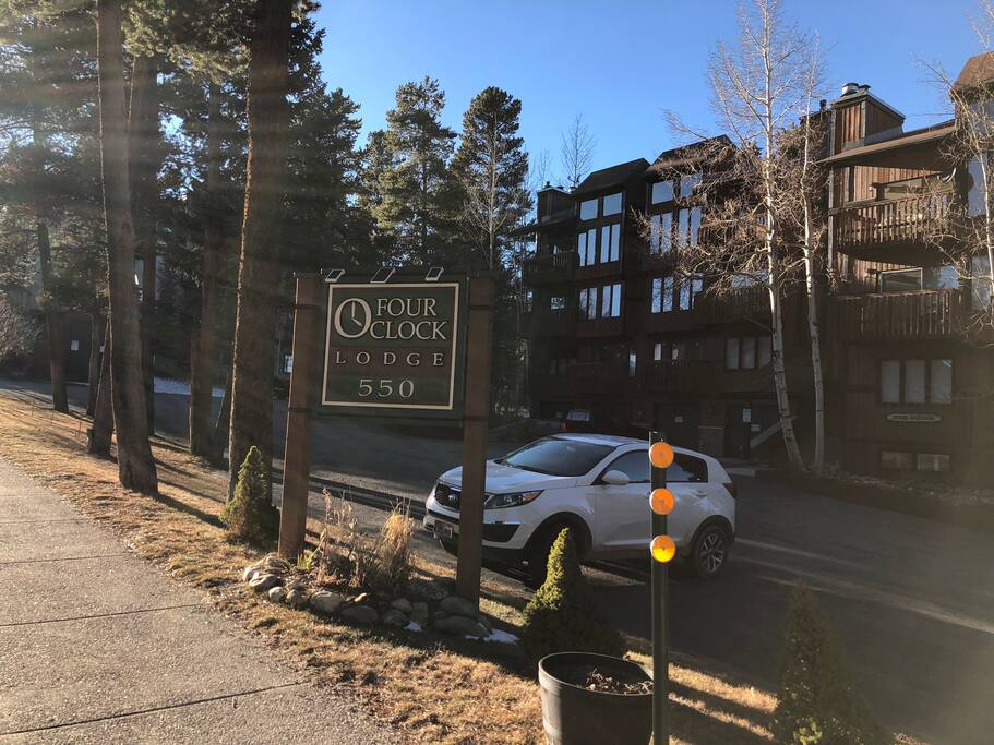 Parking lot located outside the unit