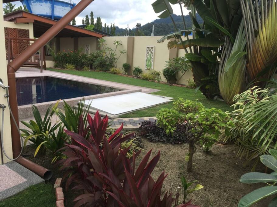 Swimming pool and terras