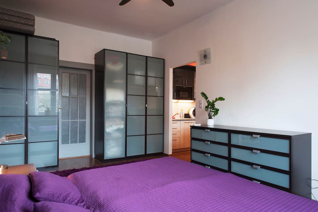 Bedroom and closets