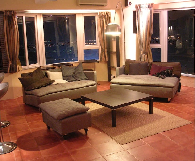 Comfortable and cozy couch to relax and enjoy the view or watch Cable Tv ;-)