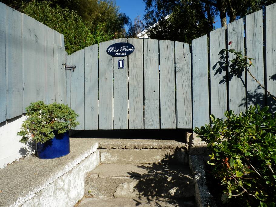 Entrance to RoseBank Cottage