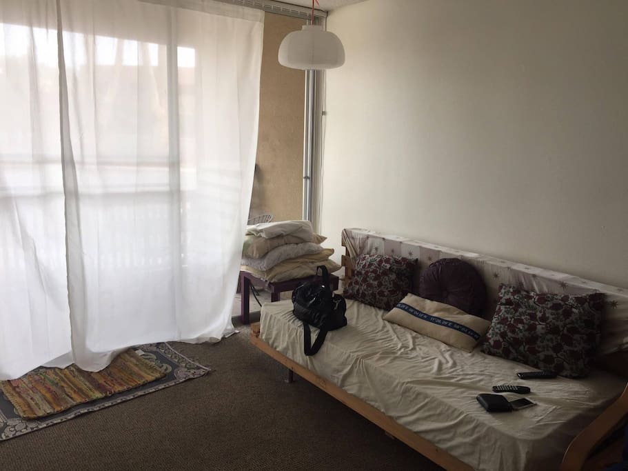 Couch is a twin sized mattress