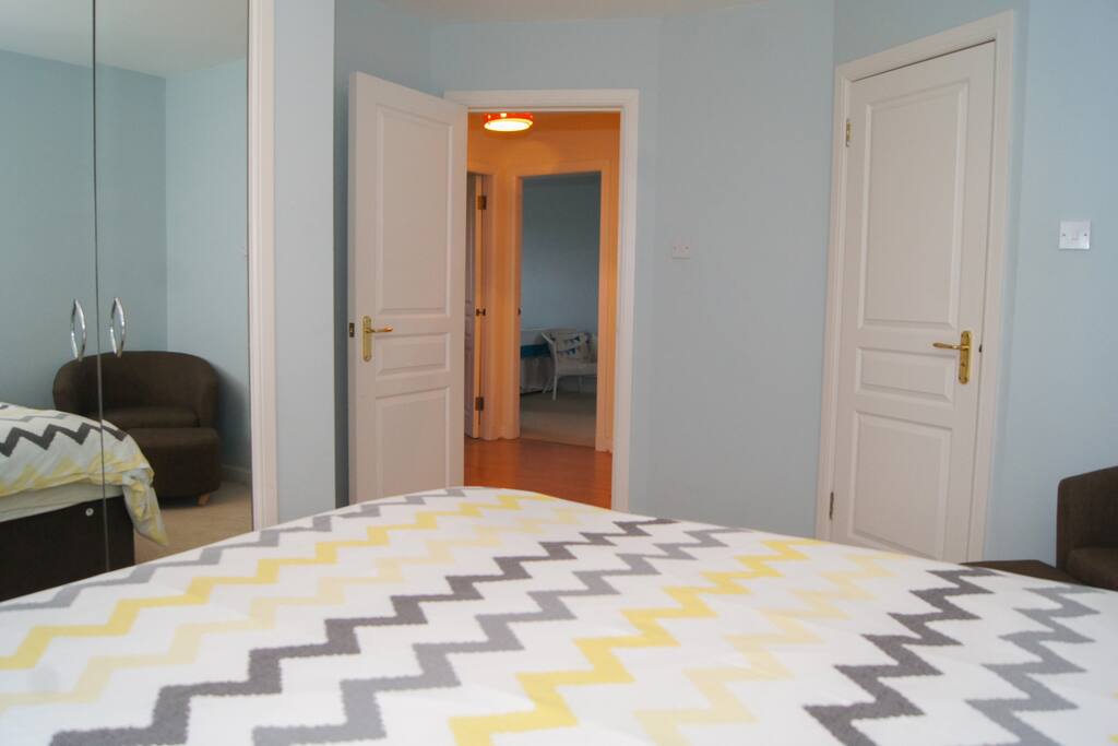 Luxuriate in this exceptional master bedroom with ensuite bathroom and shower.