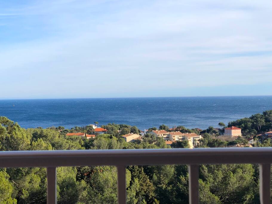 vue mer depuis terrasse